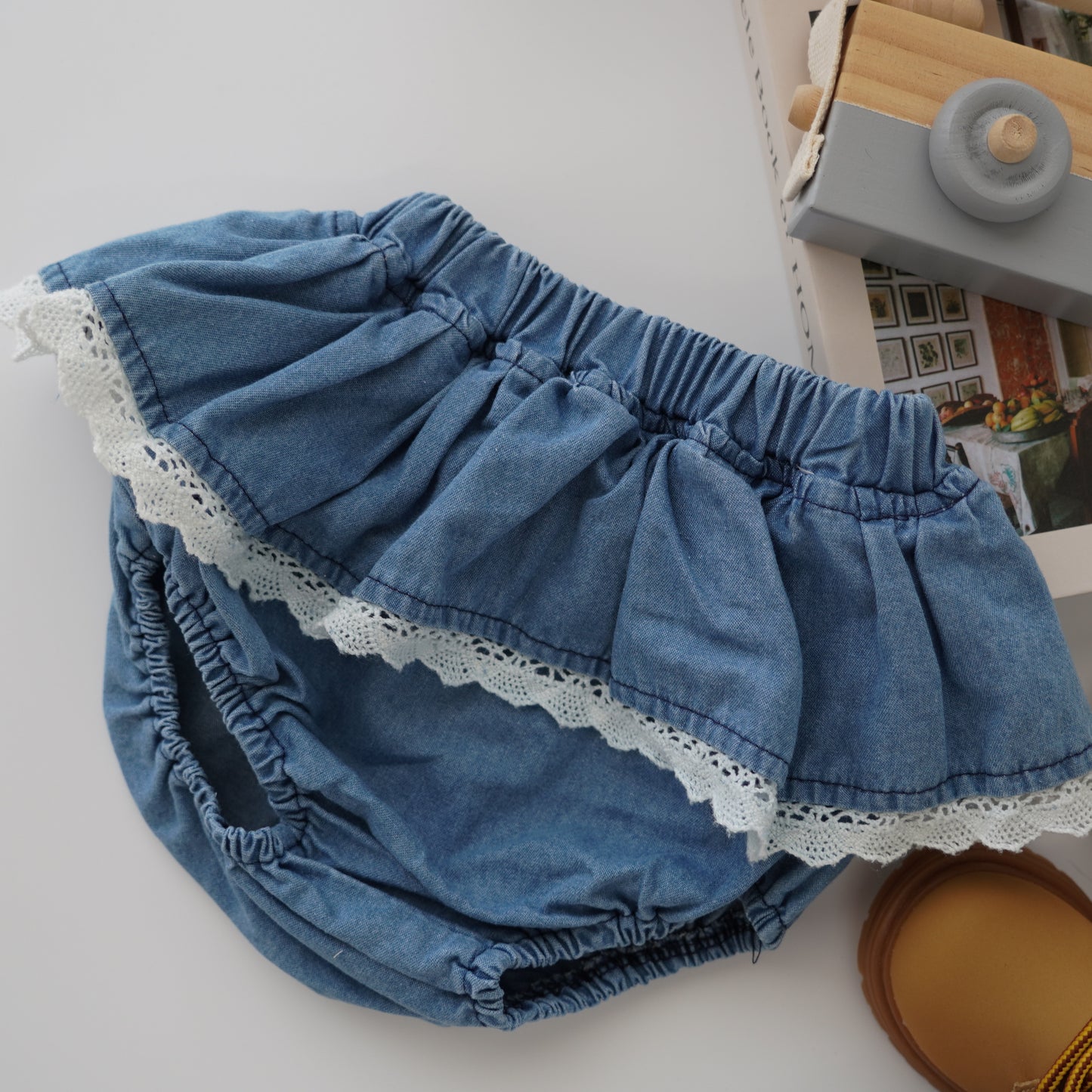 Cherry Denim Two Pieces Set
