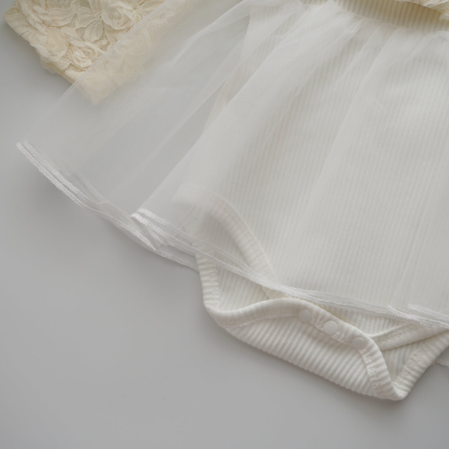Basic Romper with Lacey Outer Set
