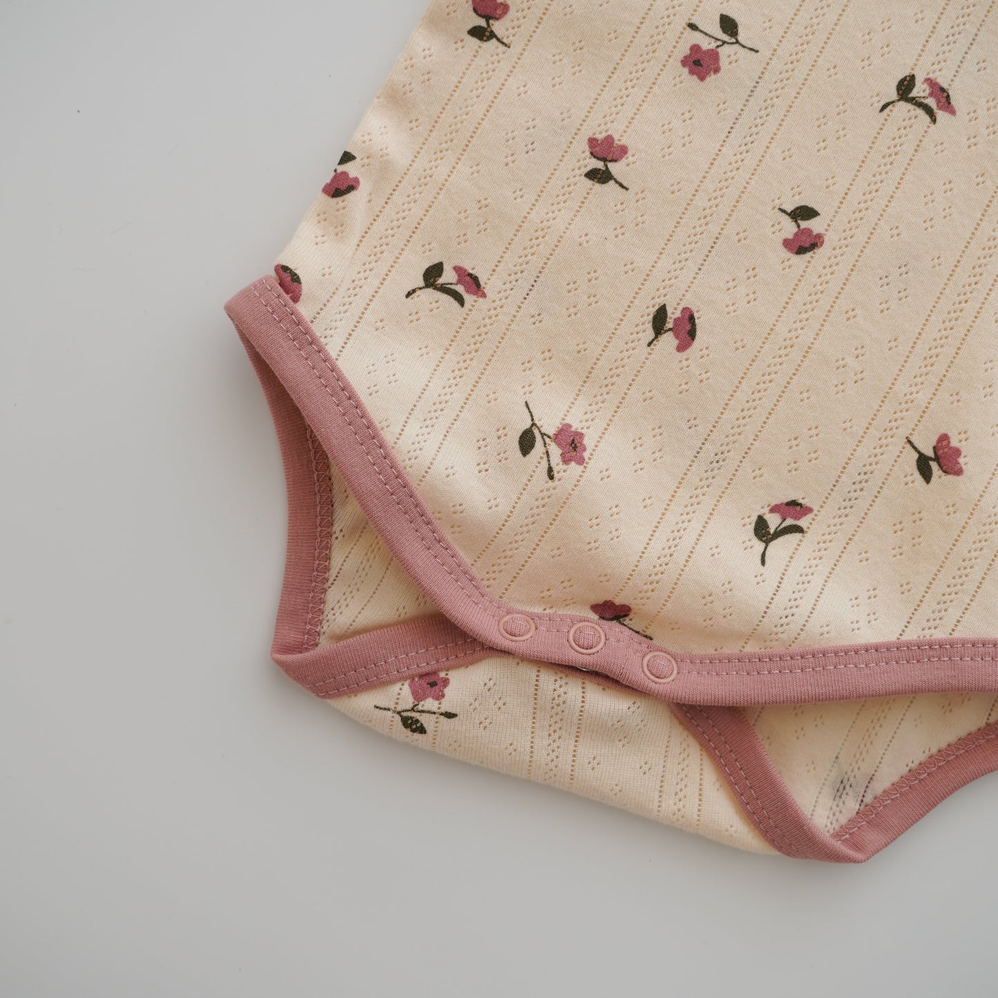 Tiny Flower Casual Romper with Hat