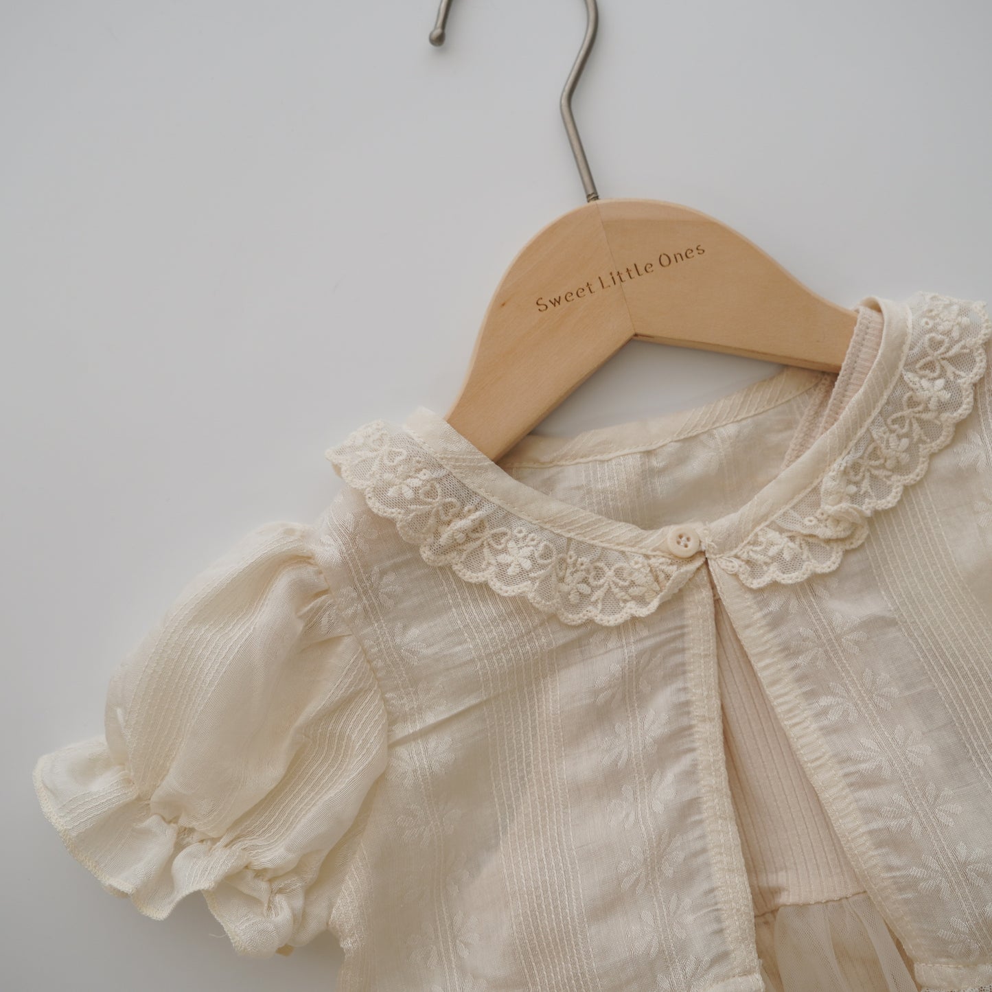 Basic Romper with Vintage Lacey Outer Set