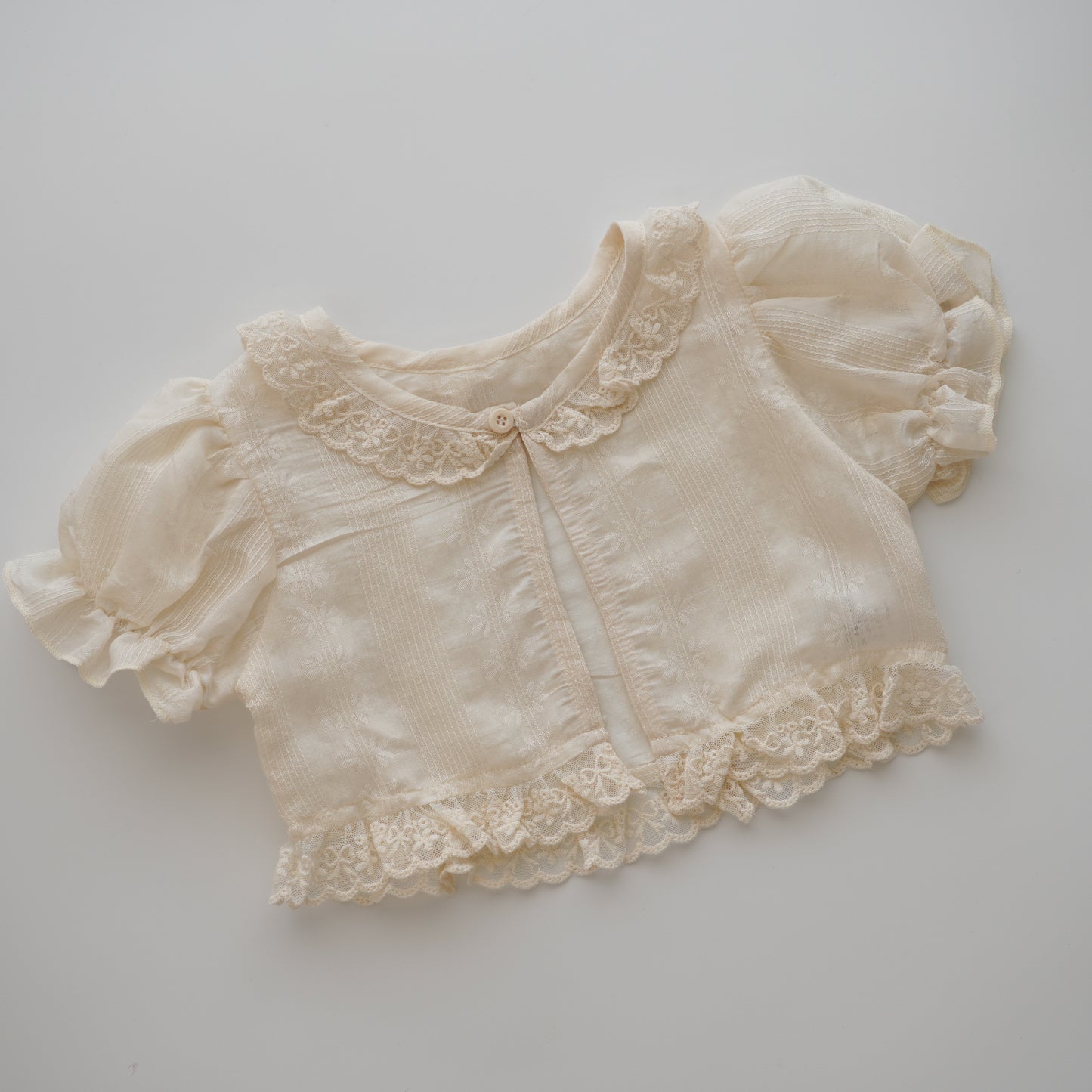 Basic Romper with Vintage Lacey Outer Set