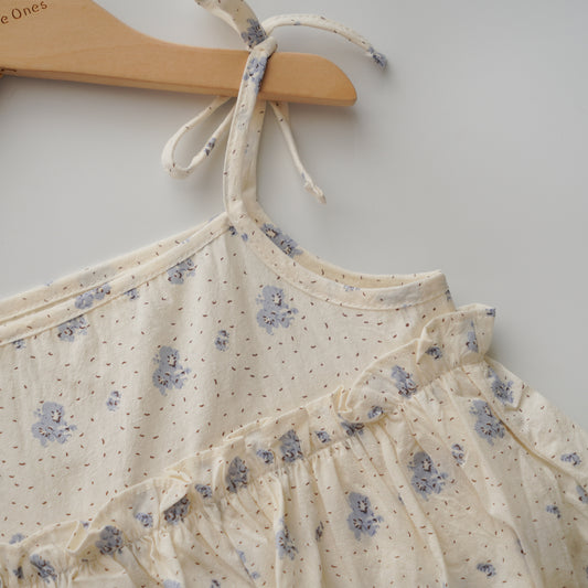 Summer Floral Sleeveless Romper (Size 66&90)