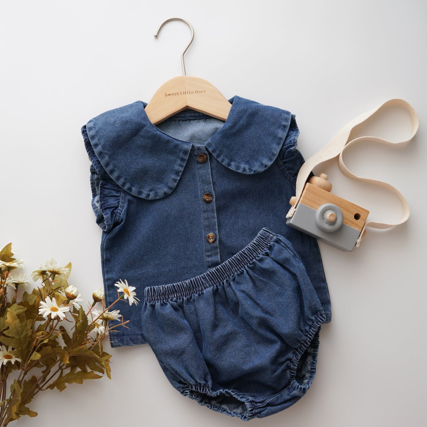 Daily Denim Girl Two Pieces Set