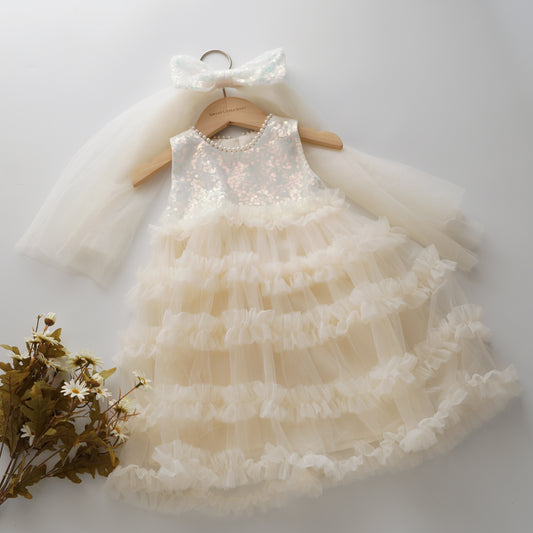 Premium Shine & Layered Dress