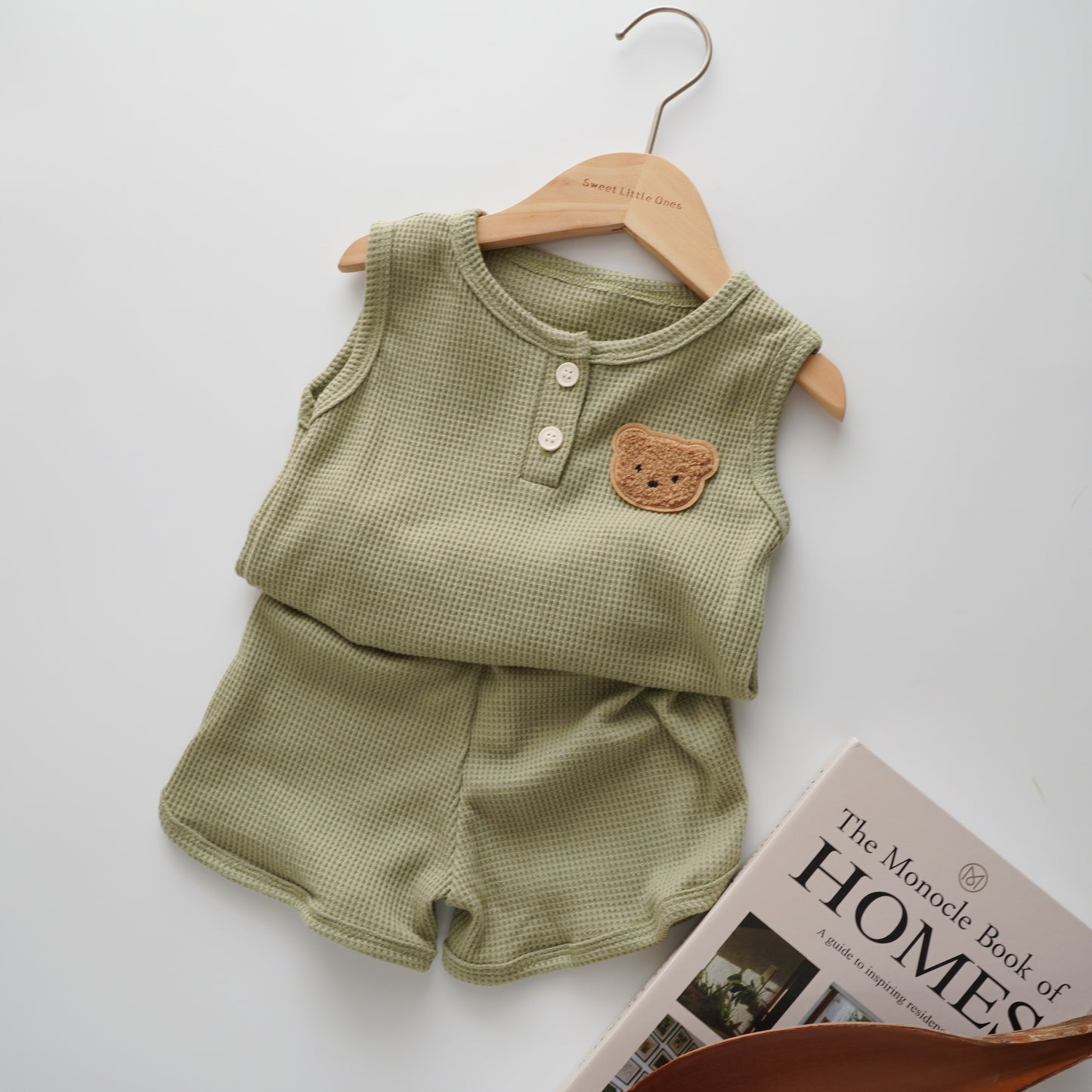 Waffle Bear Two Pieces Set