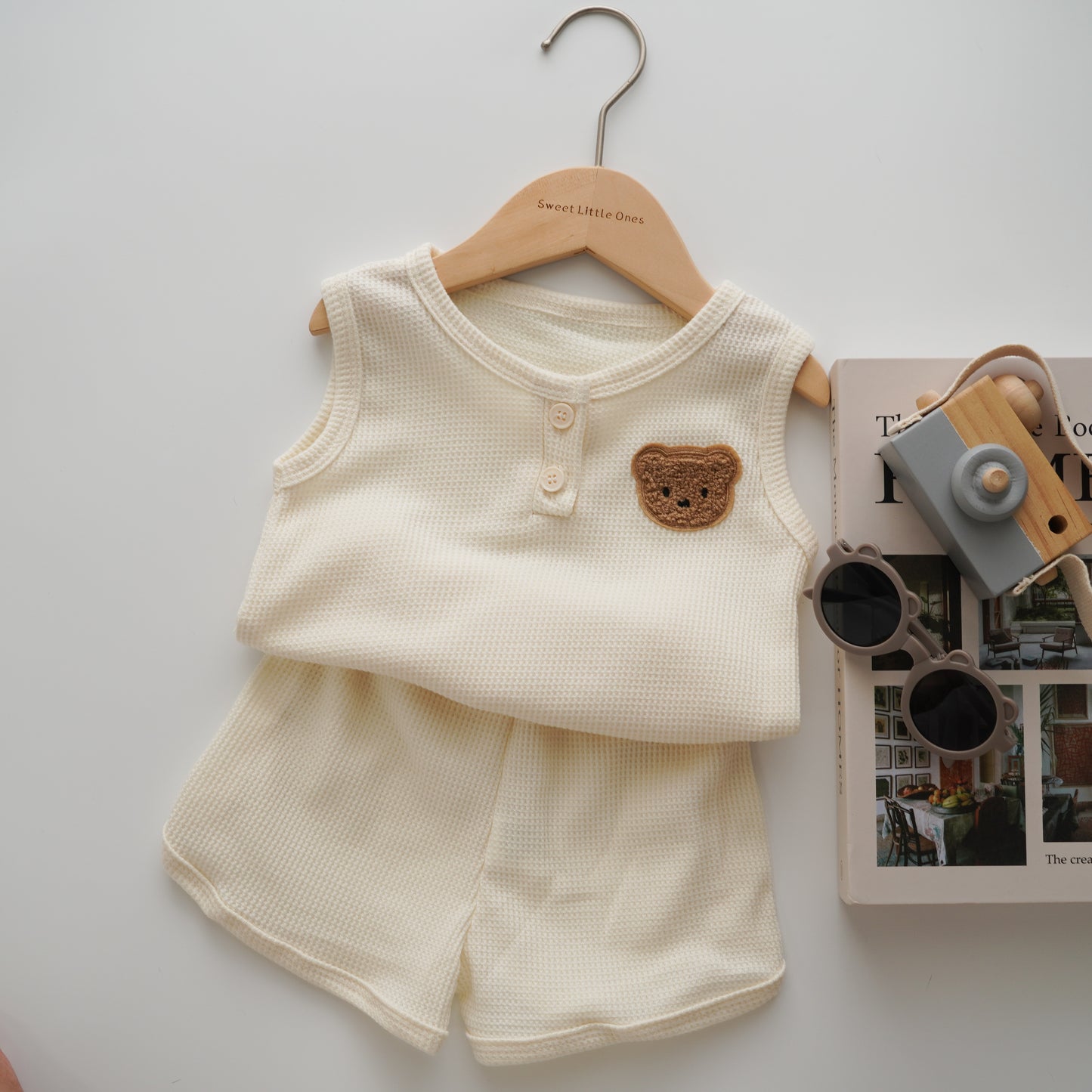 Waffle Bear Two Pieces Set