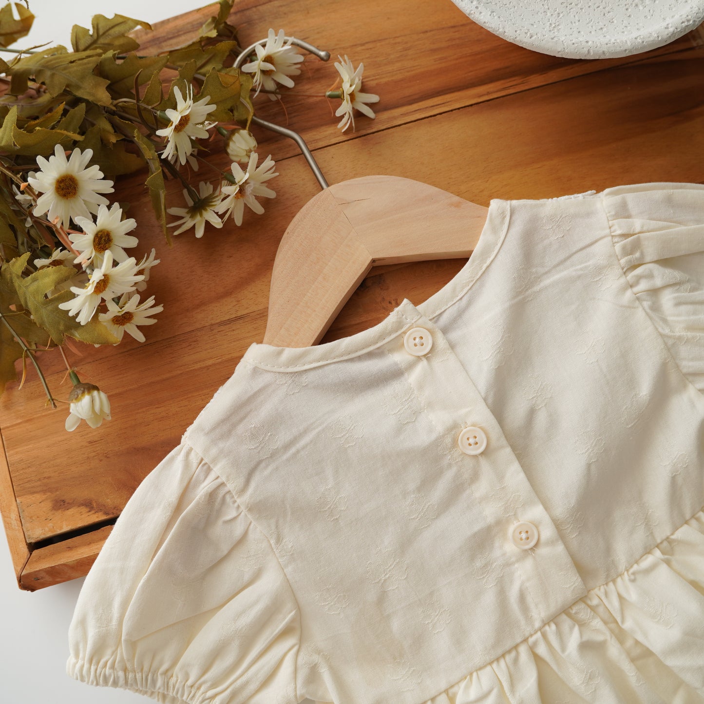 Summer Rabbit Puff Sleeves Dress
