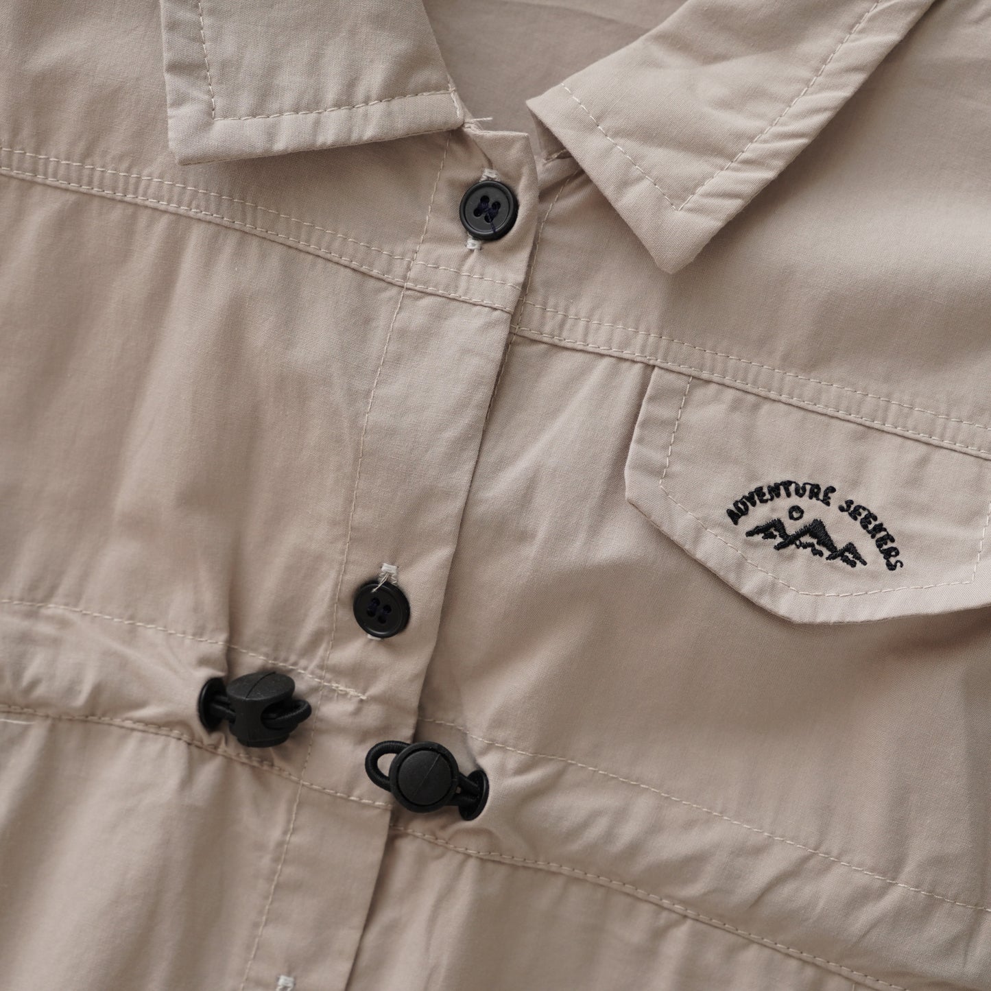 Brown Buttoned Boy Overall