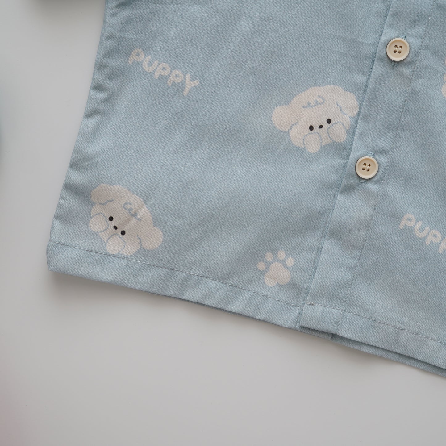 Puppy Baby Blue Boy Shirt