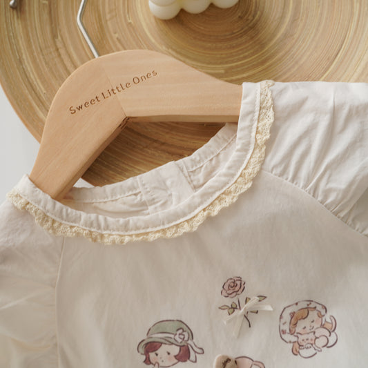 Princess Top & Ruffled Pants Set (Size 73&80)