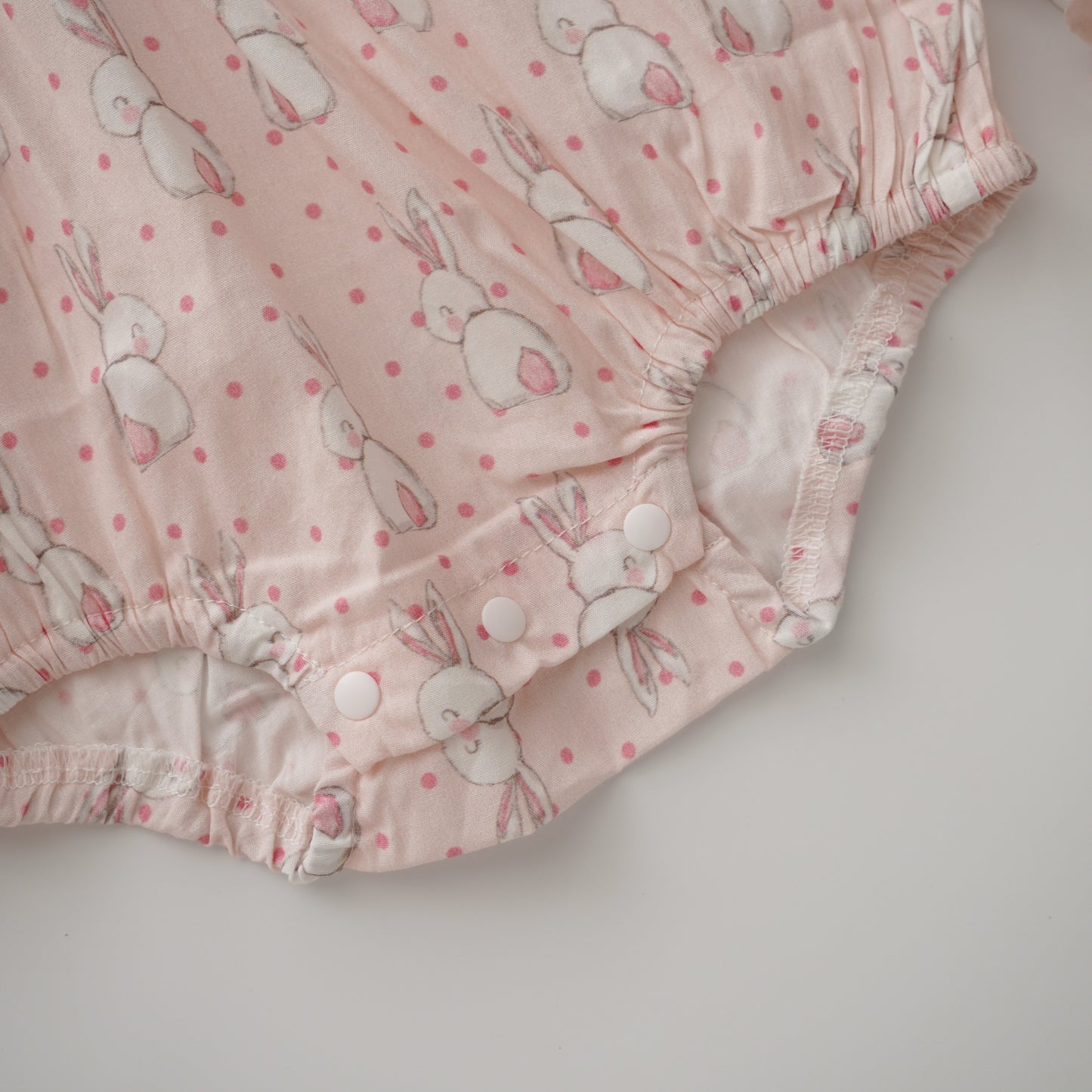 Bunny Print & Ear Romper