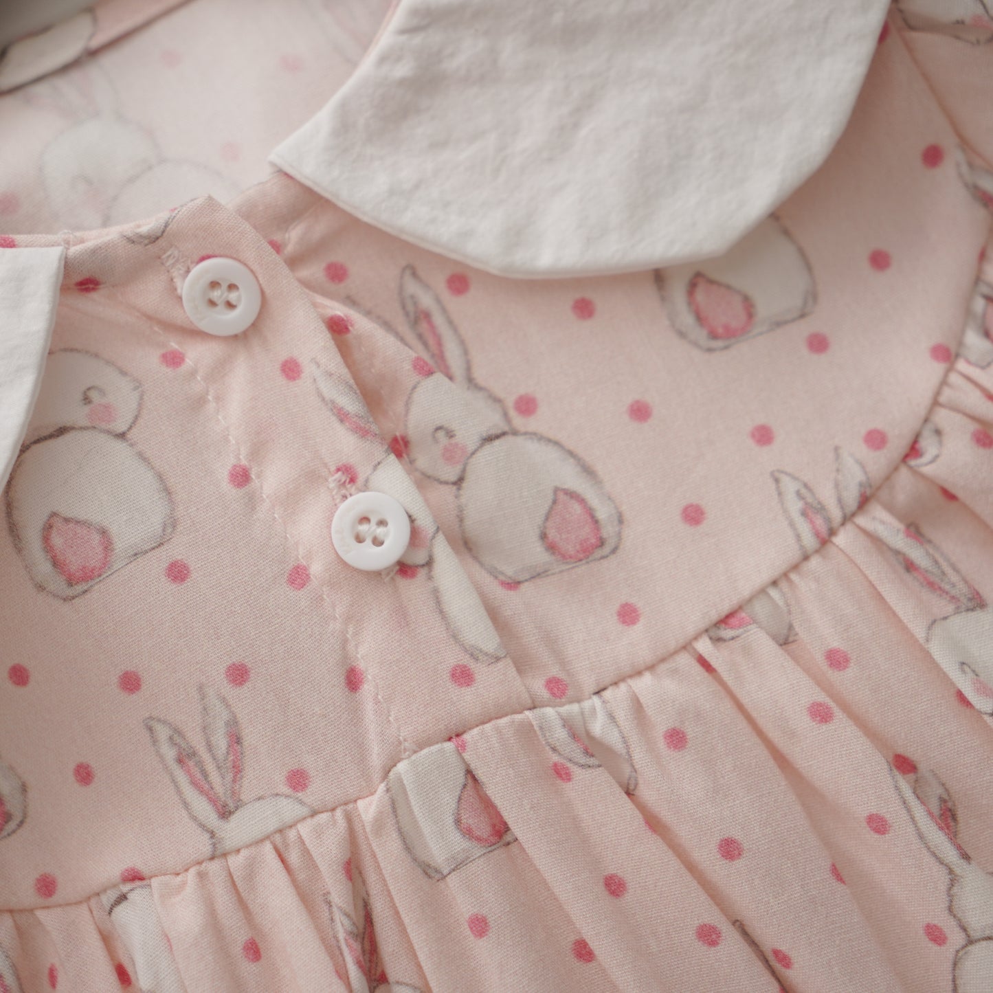 Bunny Print & Ear Romper
