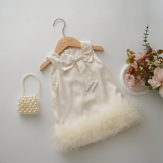 Elegant Ribbon Layer Dress