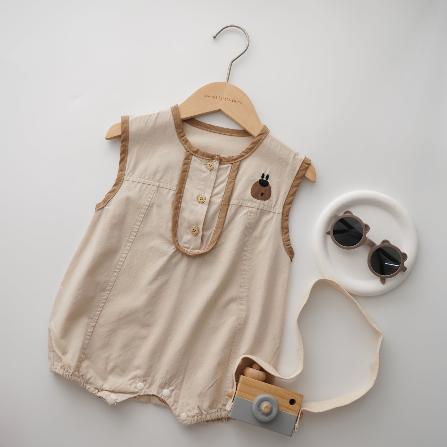 Back Design Bear Overall