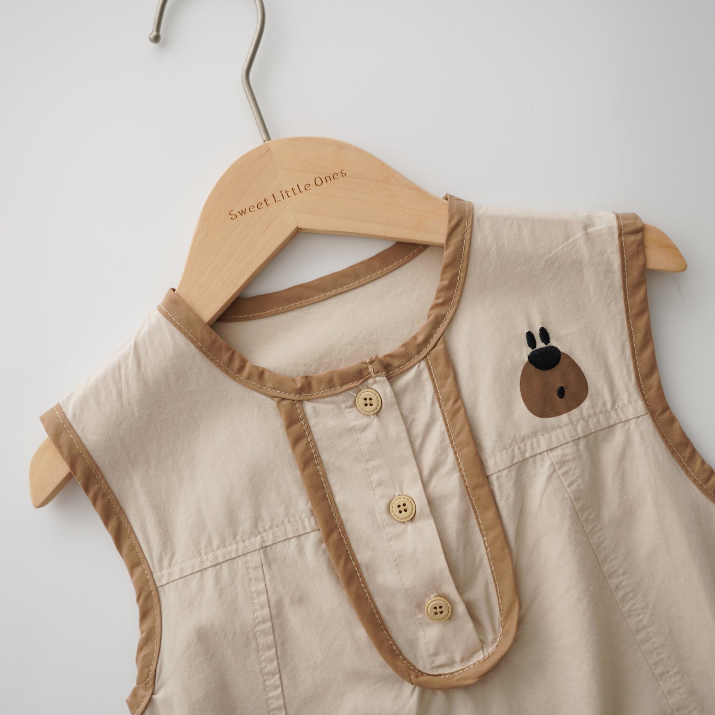 Back Design Bear Overall