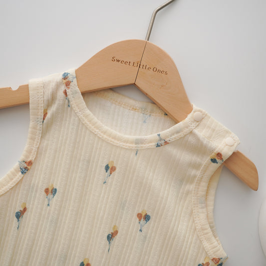 Balloon Sleeveless Romper (Size 73)