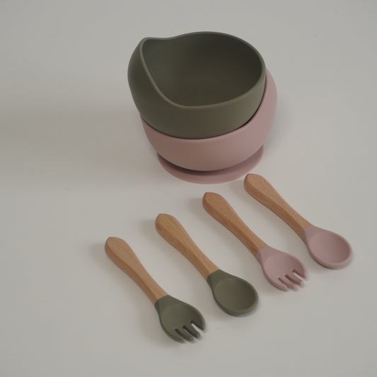 Baby Silicone Snail Bowl Set