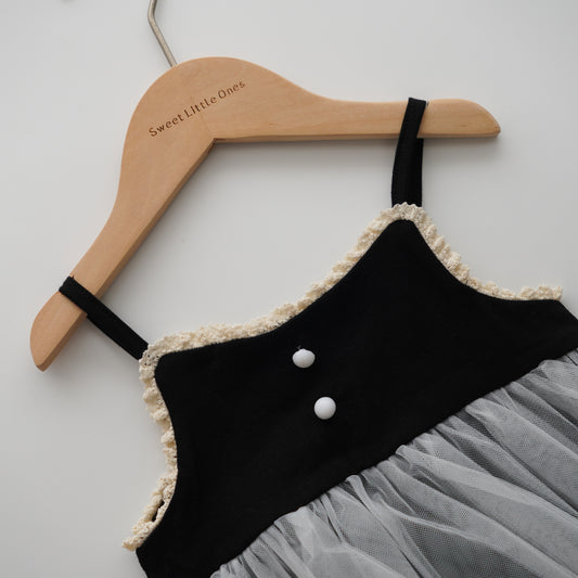 Mesh Sleeveless Lace Romper (Size 66)