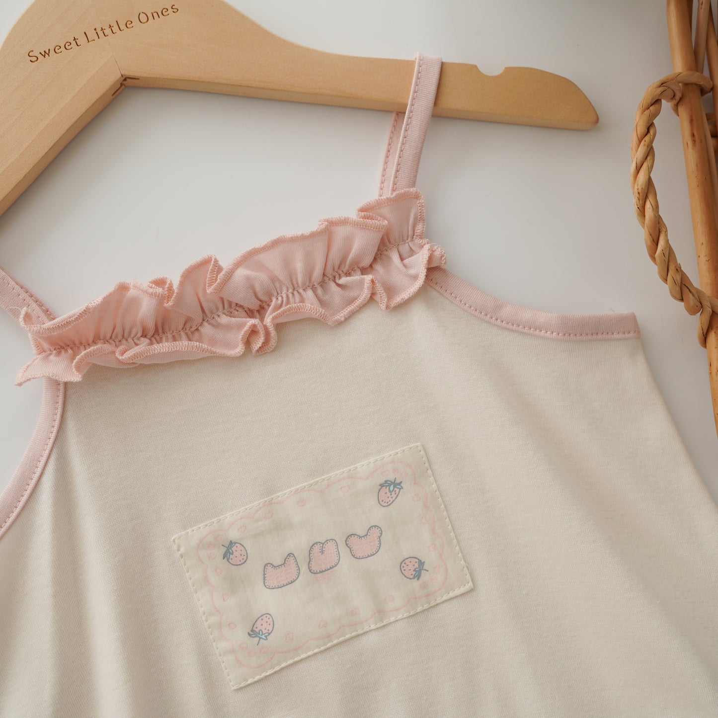 Casual Strawberry Details Romper