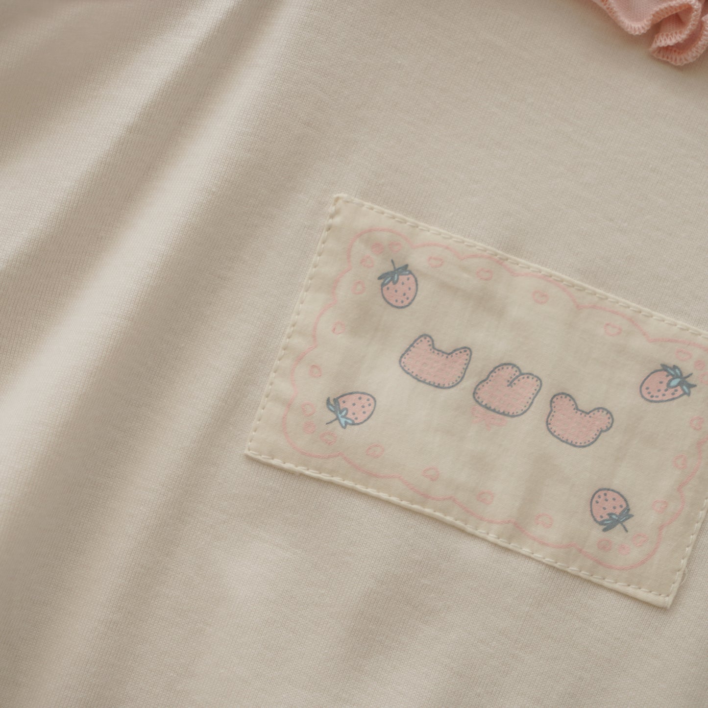 Casual Strawberry Details Romper