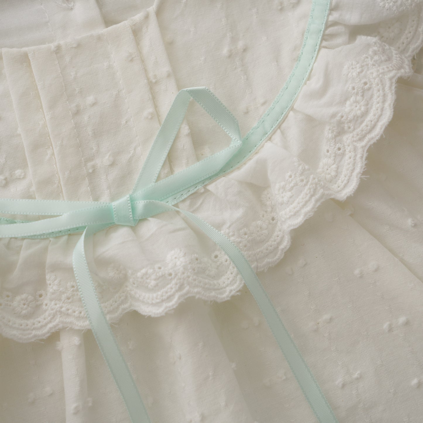 Plain White Dress with Ribbon Details