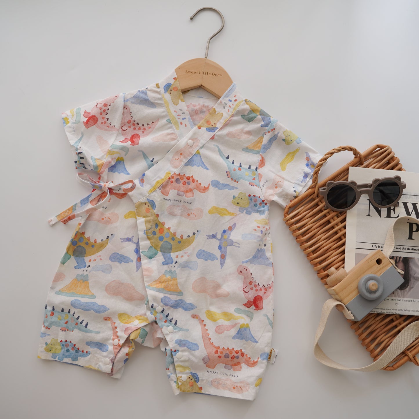 Dinosaur Overlap Romper