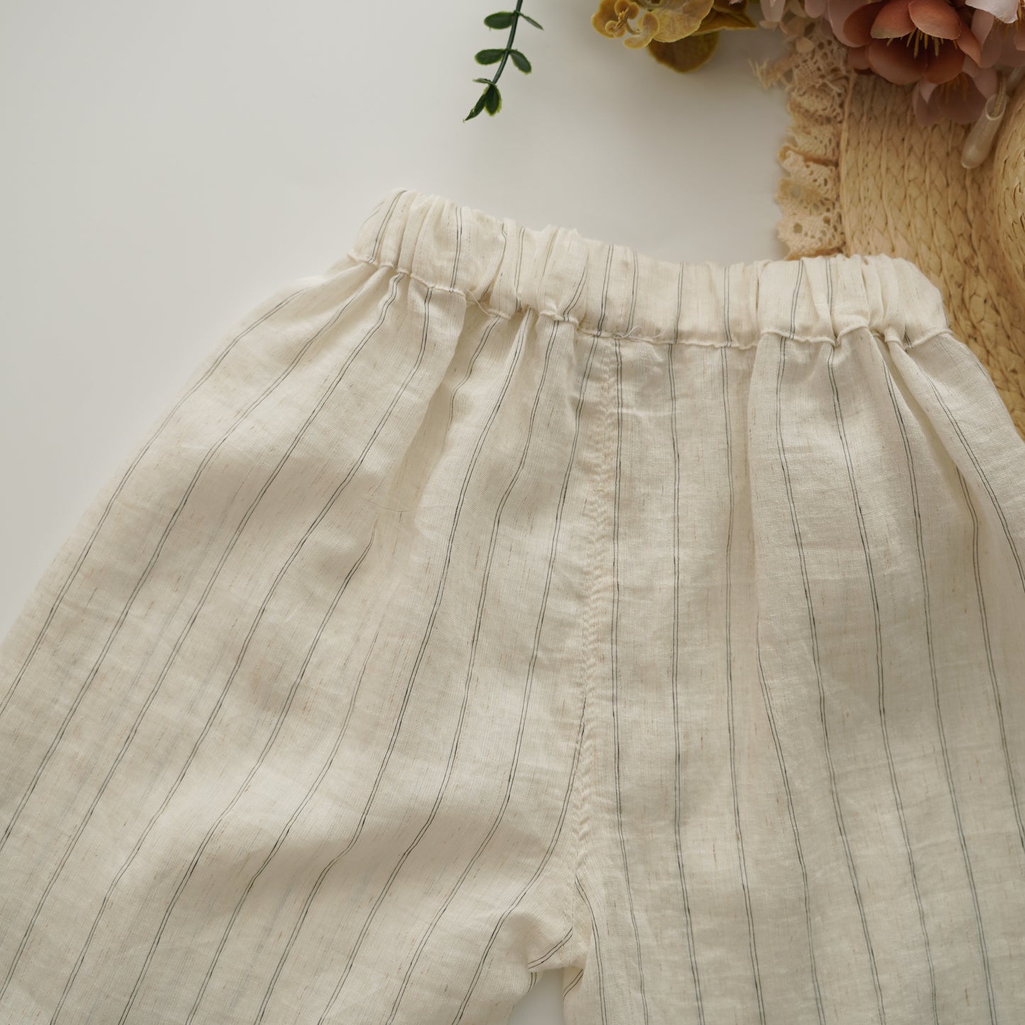 Classic Black Ruffled Top & Long Pants Set