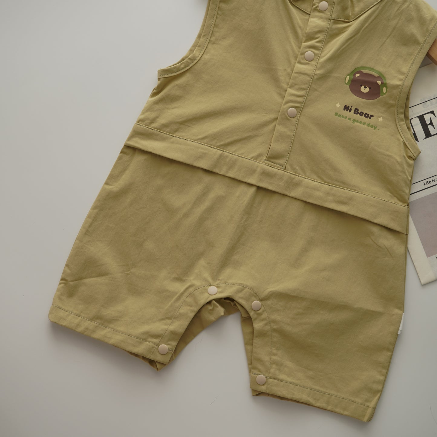 Matcha Bear Romper with Bag