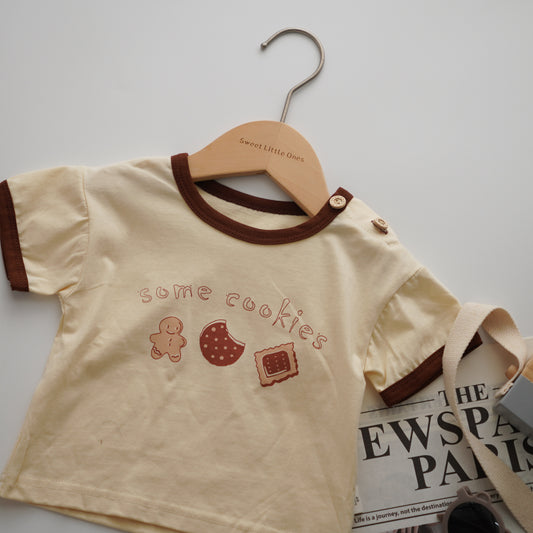 Cookies T-Shirt & Line Casual Pants Set