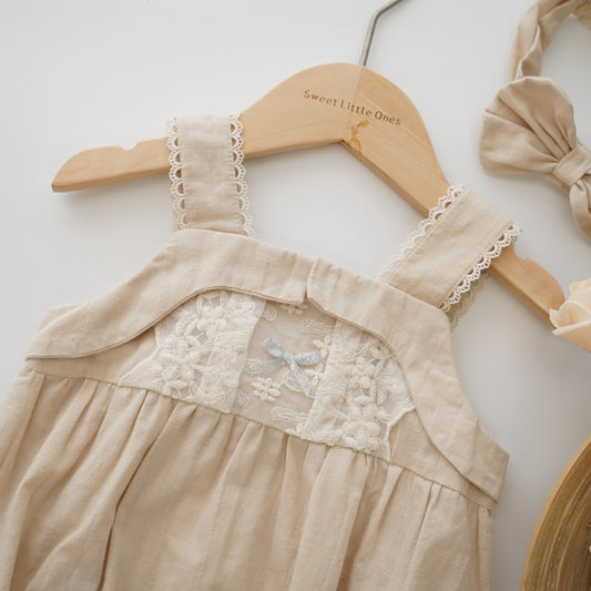 Vintage Girl Romper with Hairband