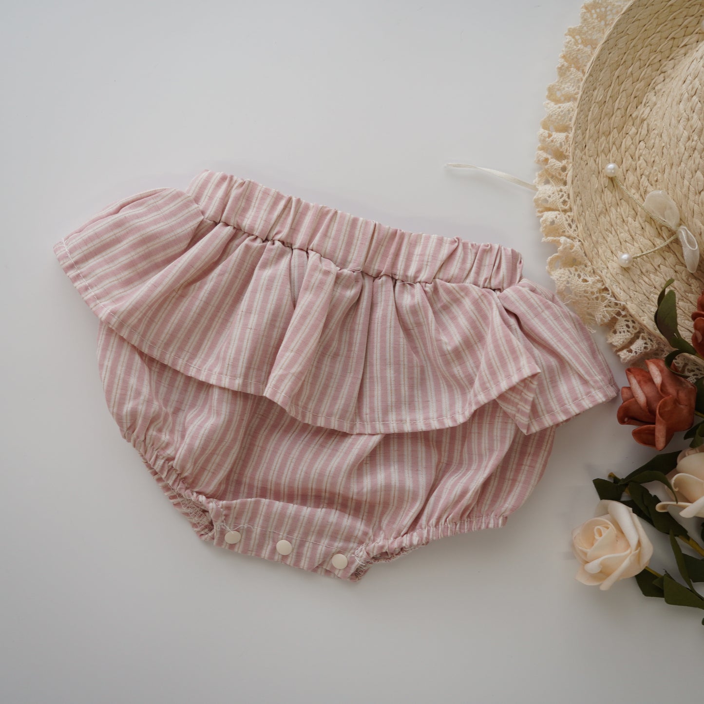 Sweet Cotton Top & Layered Pants Set