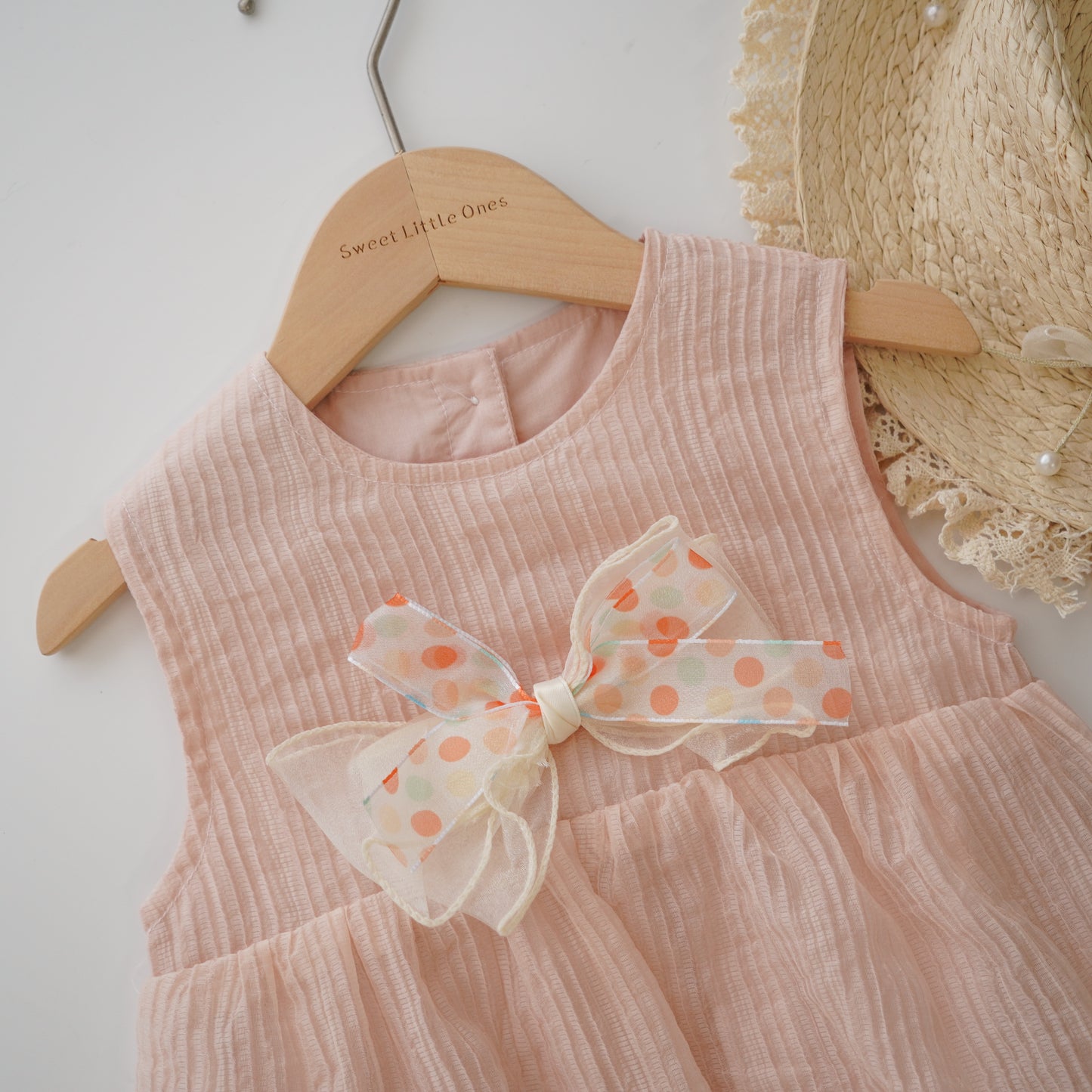 Pastel Ribbon Baby Girl Romper