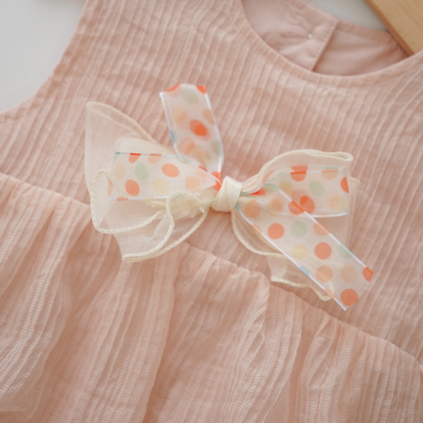 Pastel Ribbon Baby Girl Romper