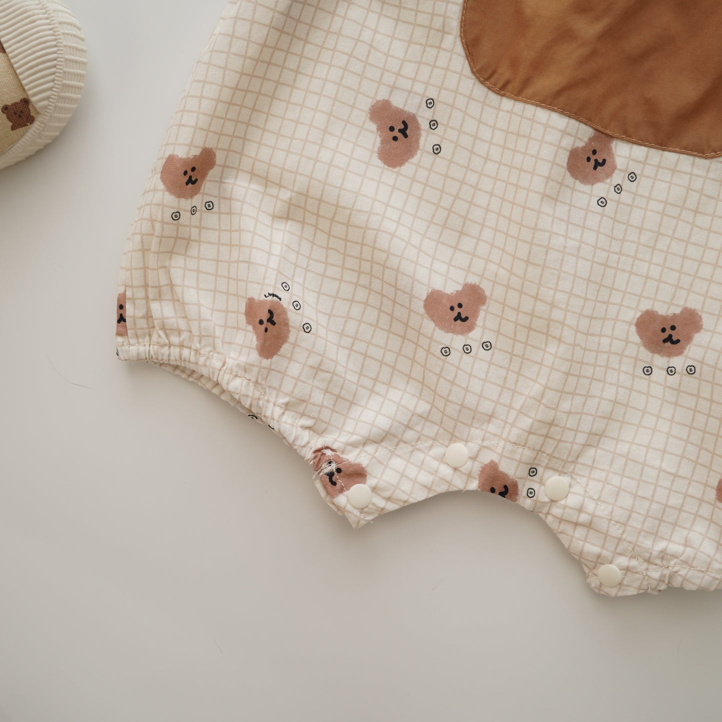 Pocket Bear Romper with Hat
