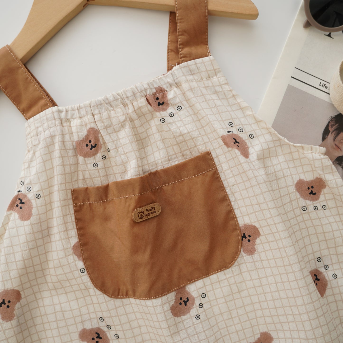 Pocket Bear Romper with Hat