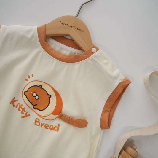Roti Kitty Sleeveless Romper (Size 66&73)