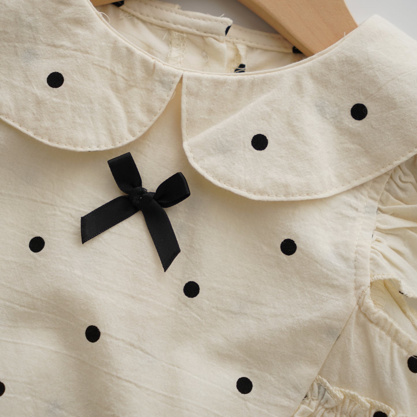 Classic Polka Dot Layered Romper