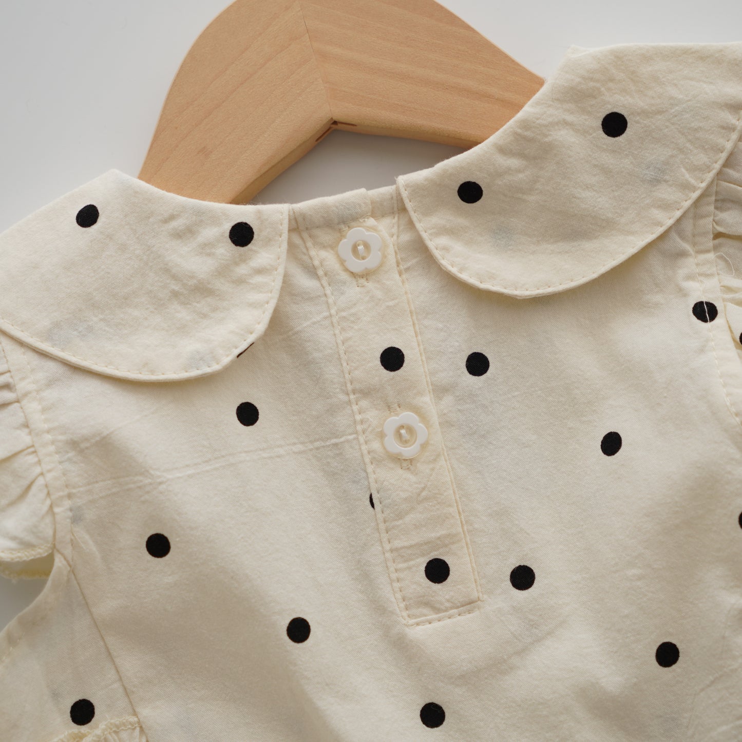 Classic Polka Dot Layered Romper