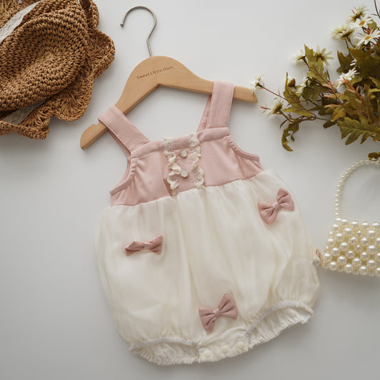 Little Ribbon Details Romper (Size 80&90)