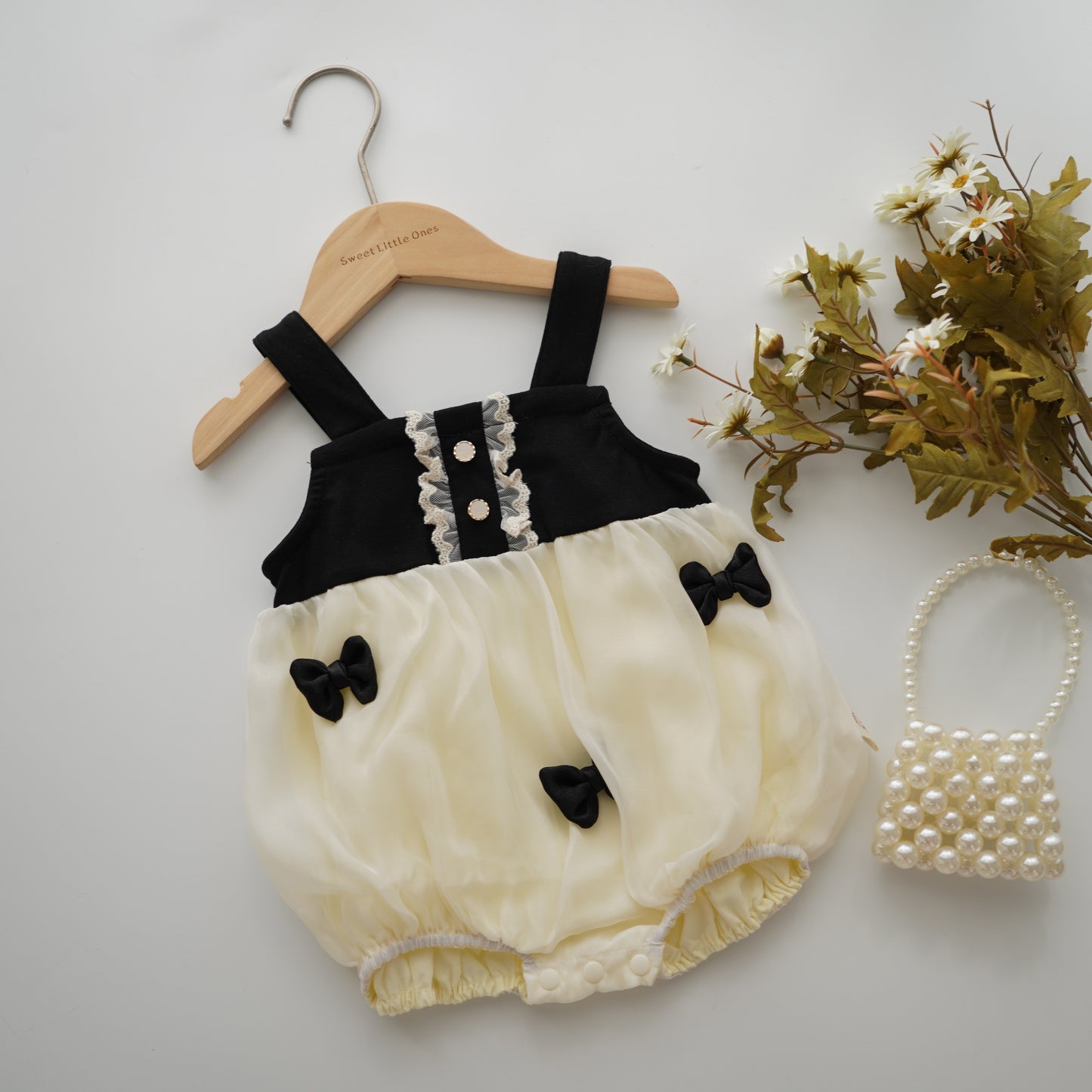 Little Ribbon Details Romper