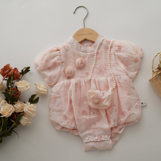 Rose Modern Design Sister Matching with Bag