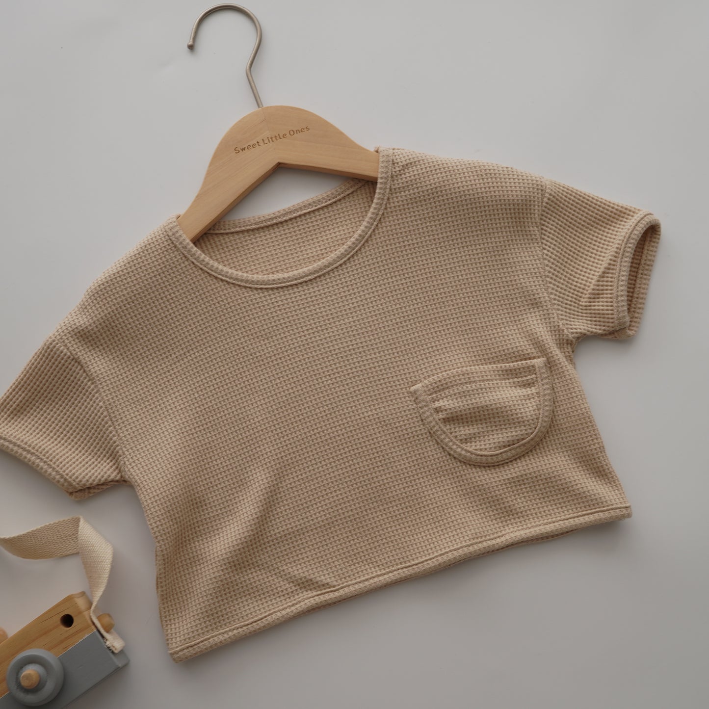 Plain Waffle Pocket Two Pieces Set