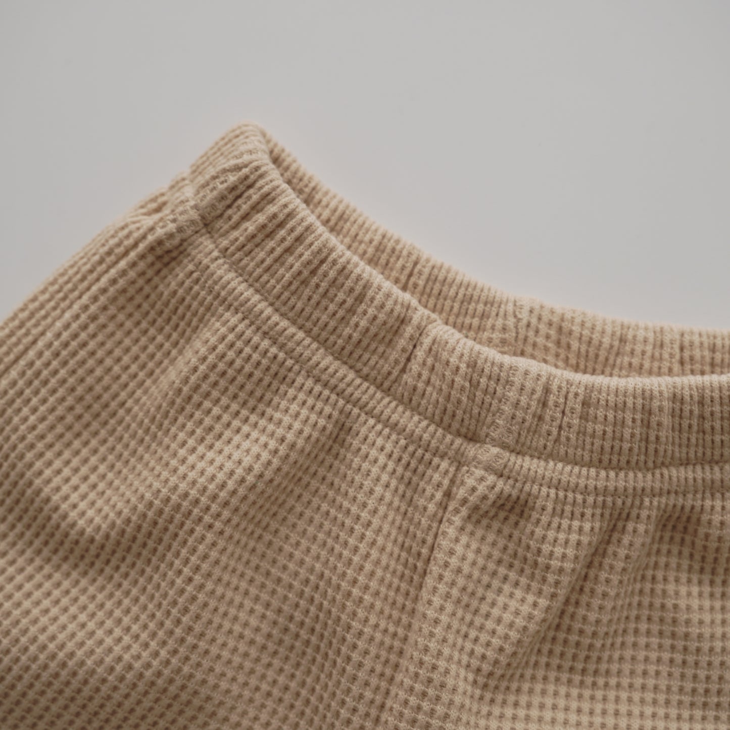 Plain Waffle Pocket Two Pieces Set