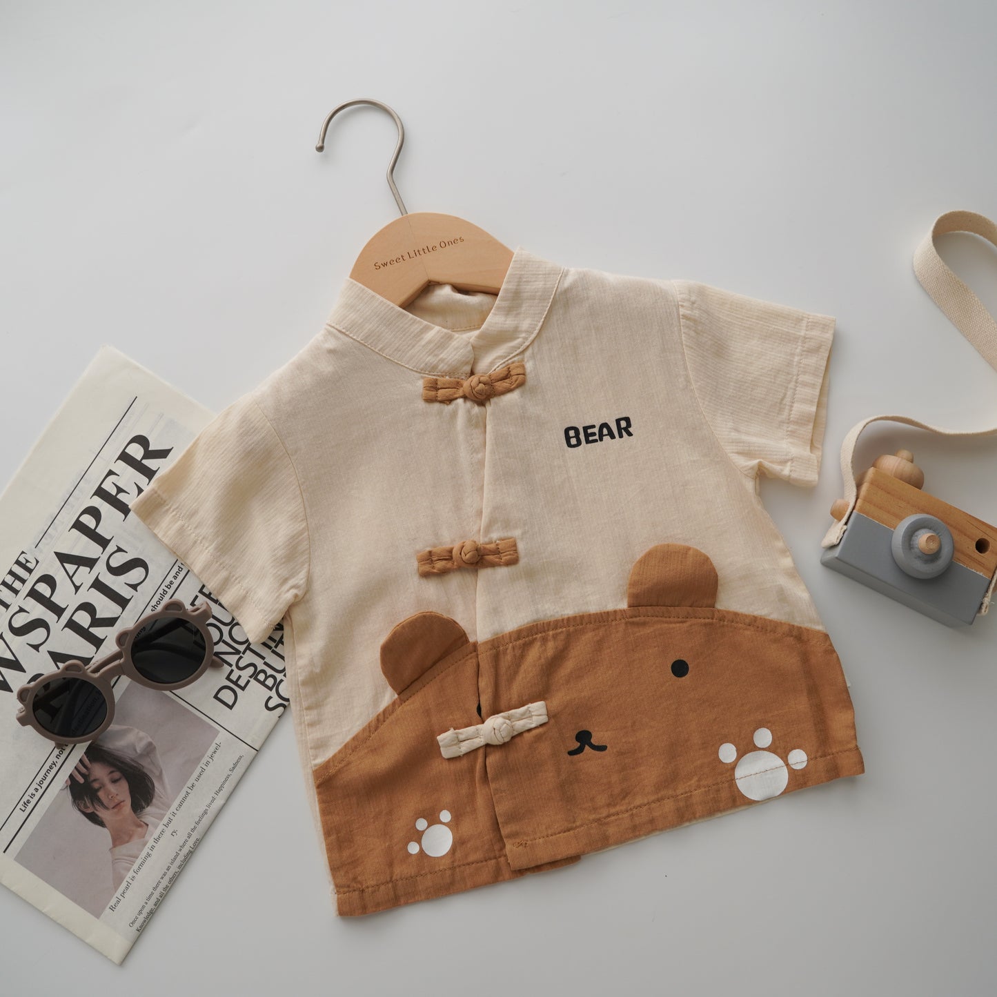 Bear Chinese Style Two Pieces Set