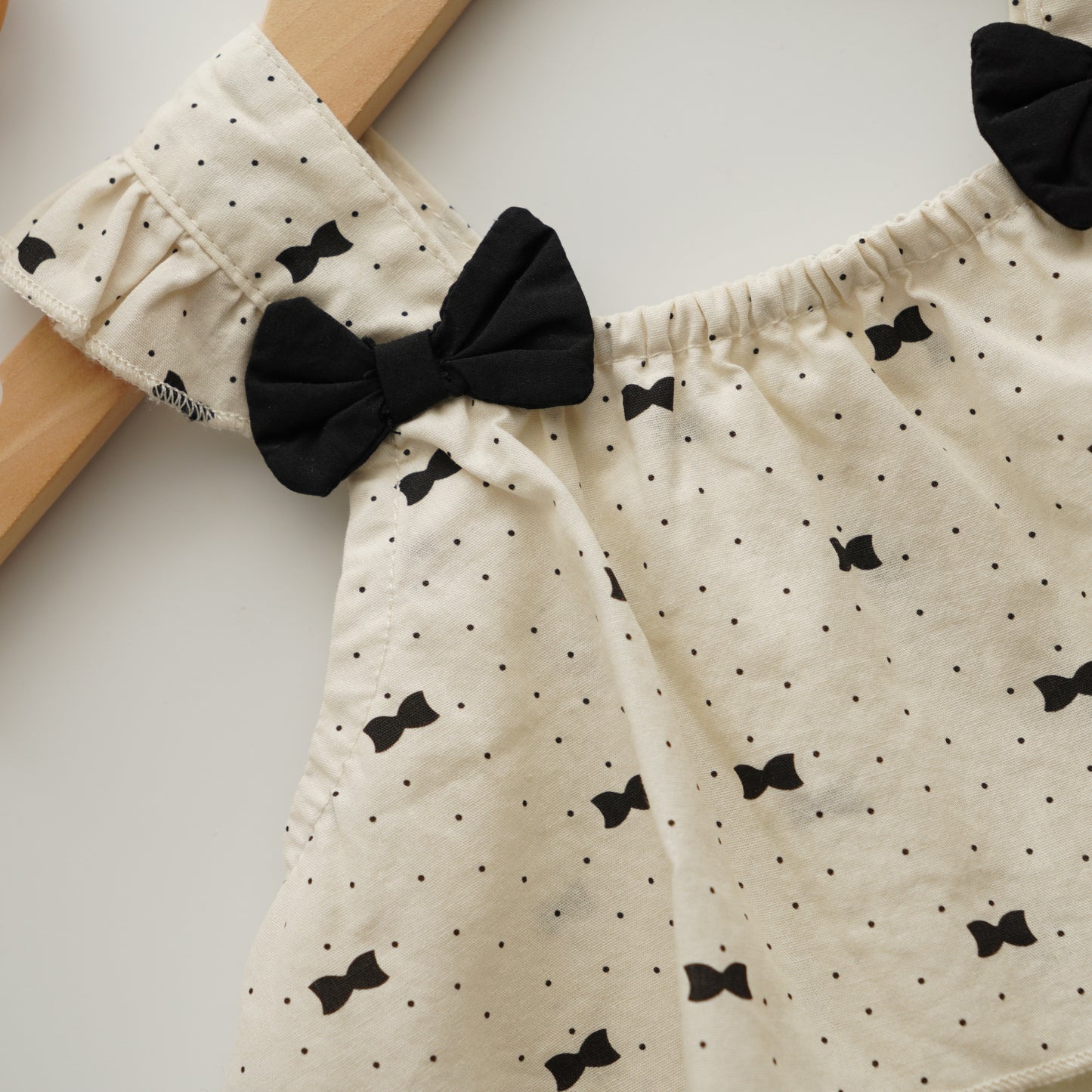 Black Ribbon Vintage Romper