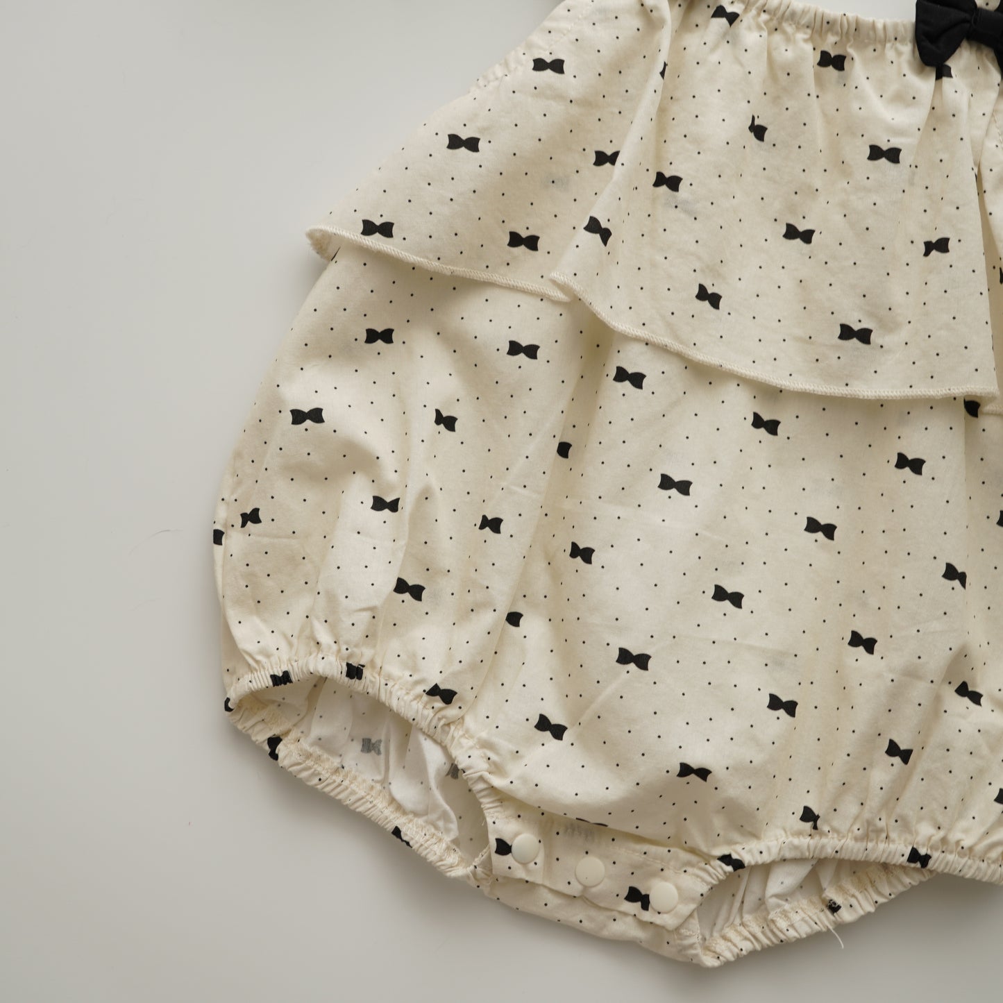 Black Ribbon Vintage Romper