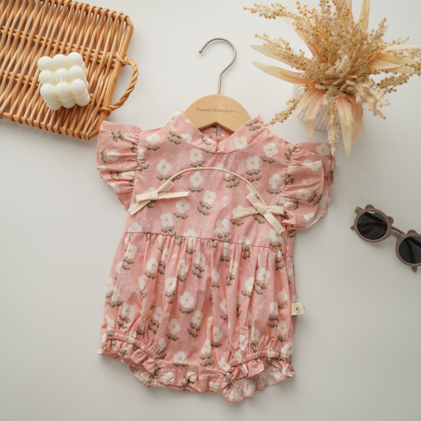 Modern Flower Sister Matching Cheongsam
