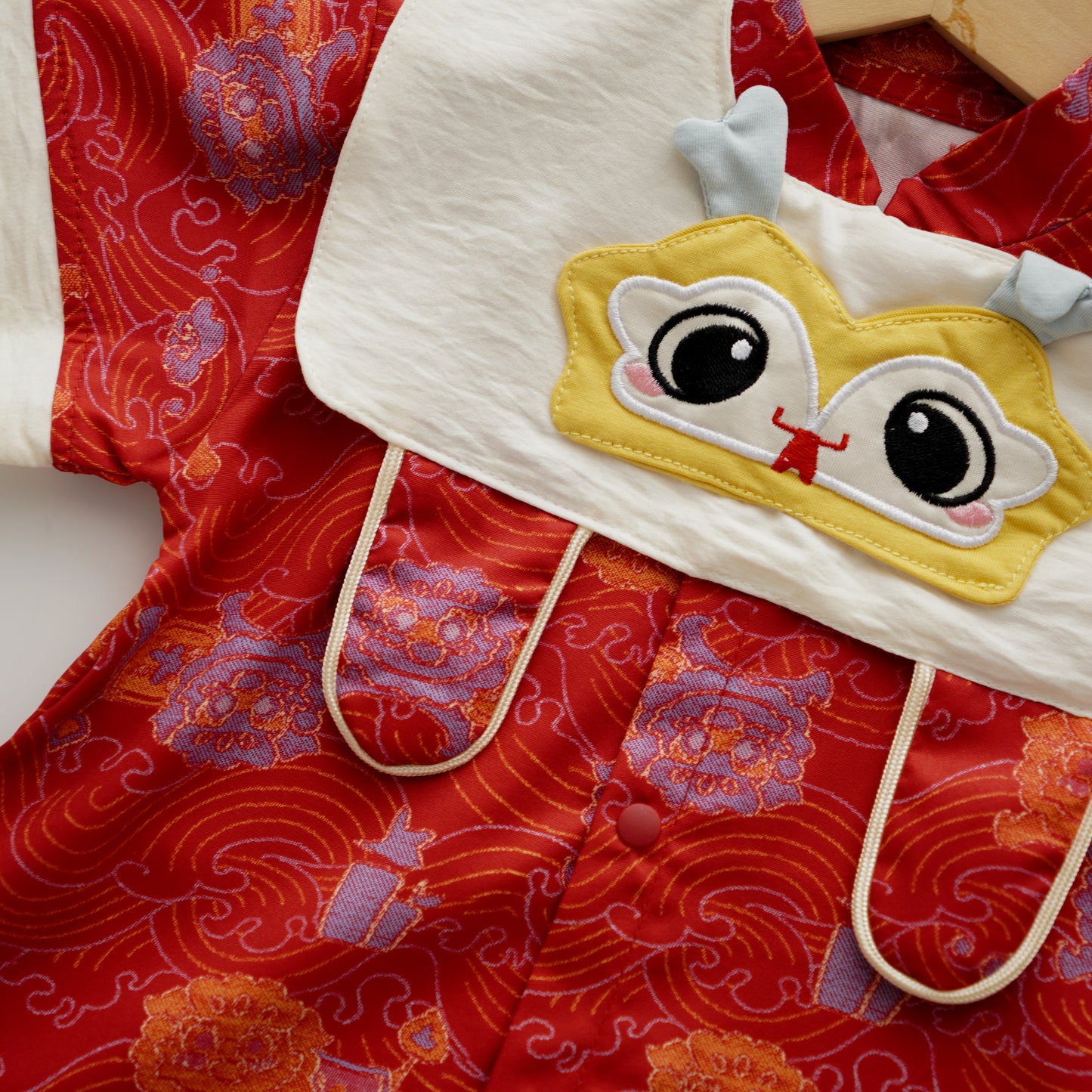 Dragon Chinese Style Romper with Bib