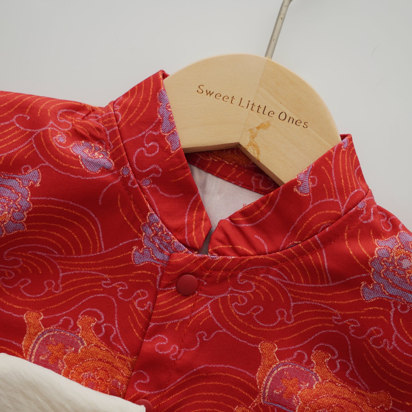 Dragon Chinese Style Romper with Bib