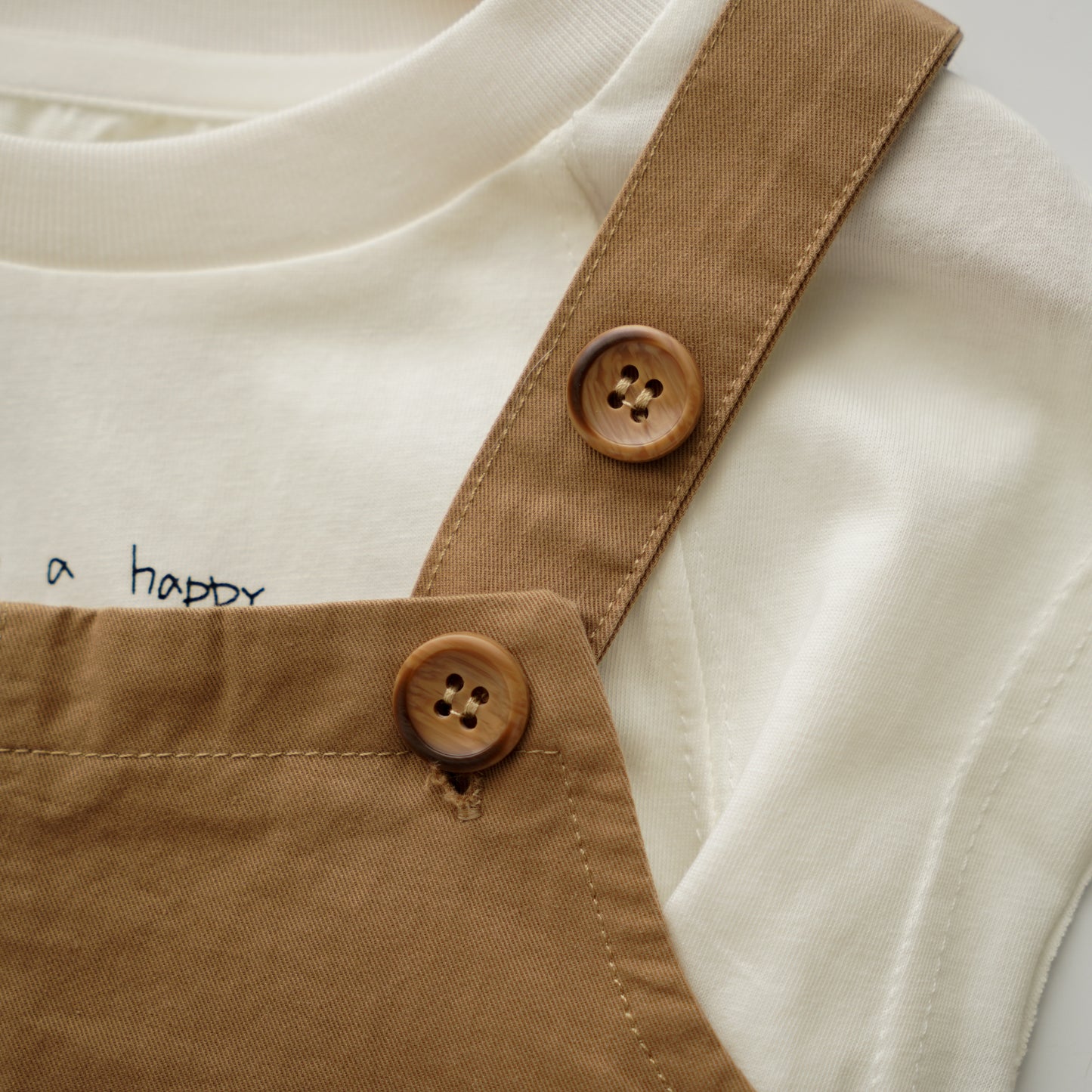 Happy Smile Shirt with Brown Sling Set (Size 73)